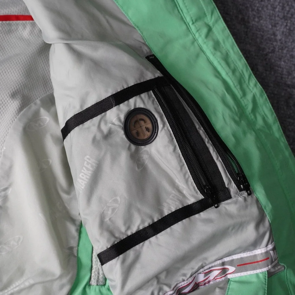 Marker Gore-Tex Hooded Ski Jacket Women's Size‎ 8 Waterproof Windproof Green